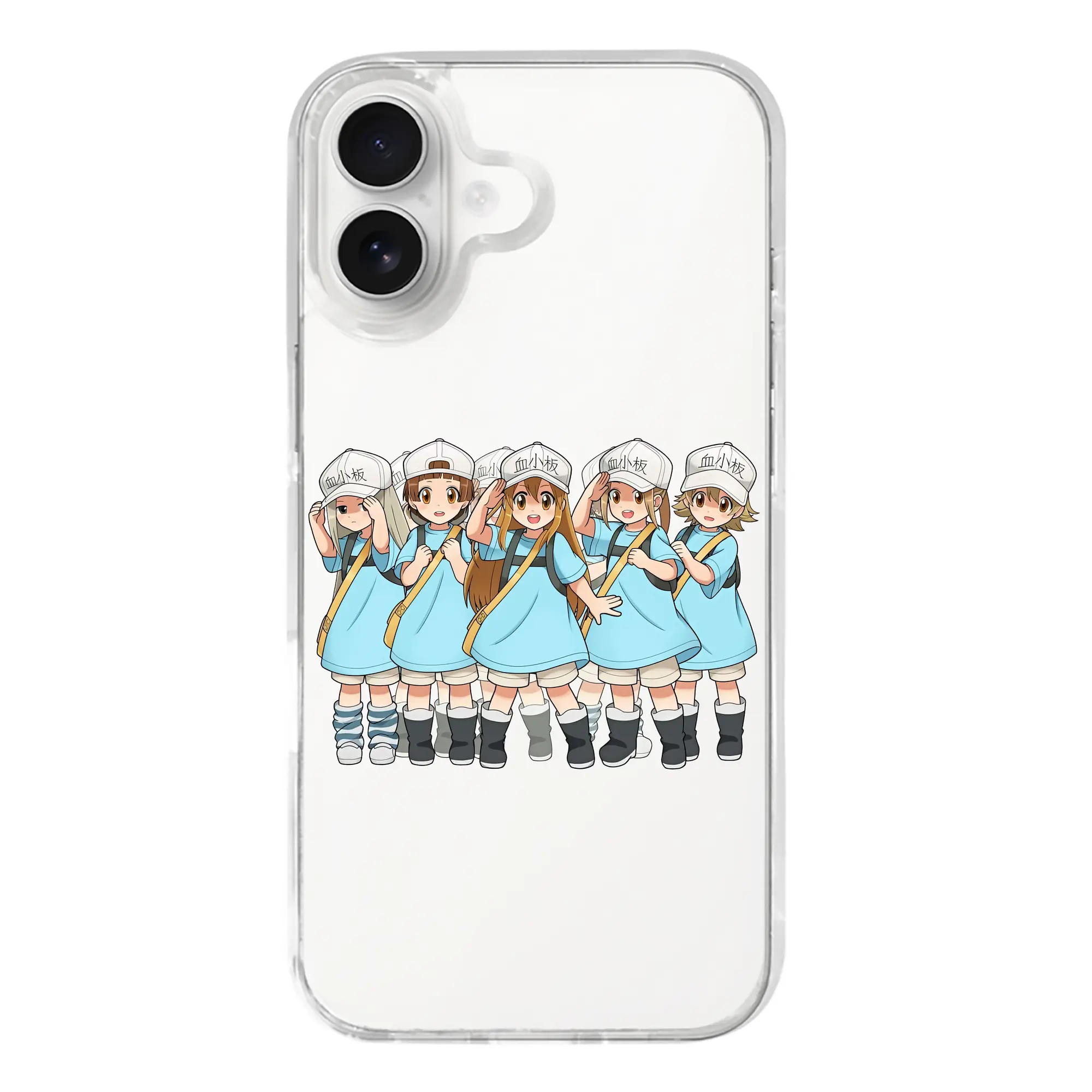 はたらく細胞 グッズ,血小板 - iPhone 17シリーズ 透明スマホケース – 薄型・耐衝撃・精密フィット保護カバー